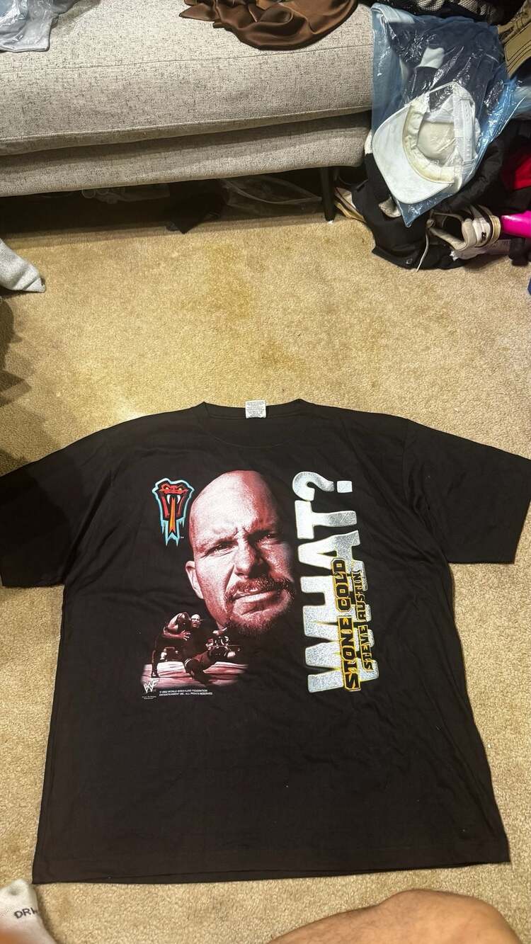 WWF Stone Cold Steve Austin What T-Shirt Size XL NEW WITH TAGS